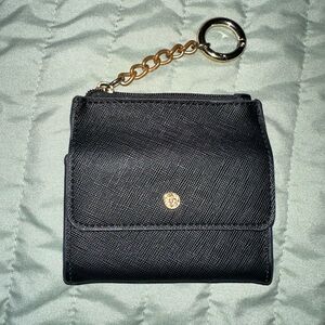 Anne Klein Black Wallet with Gold Accents